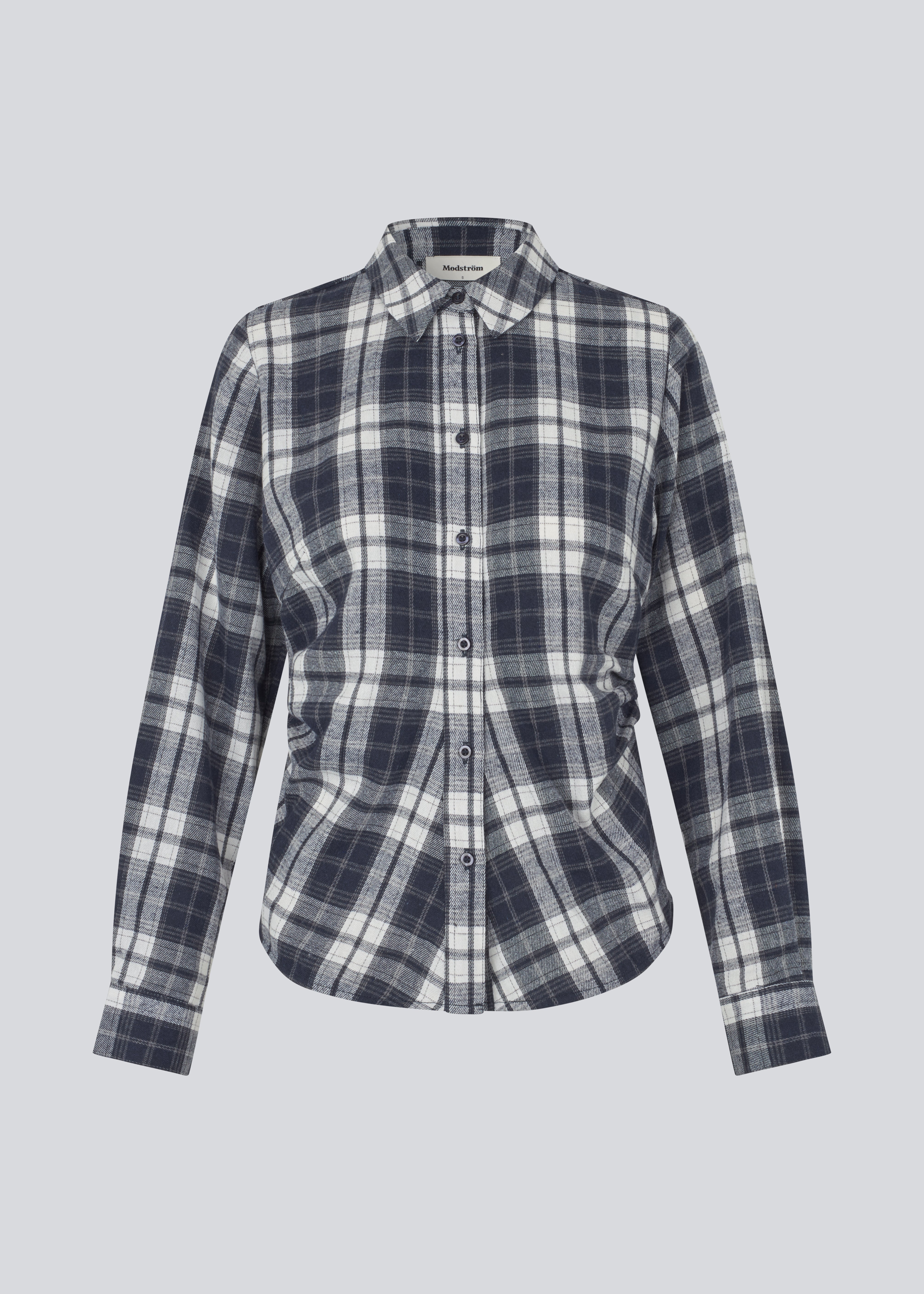 Figursyet skjorte i flannel. TappoMD shirt har en knappelukning fortil og manchet med knappelukning.
