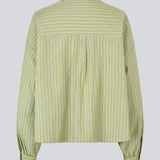 Stribet skjorte i grøn med ballonærmer og feminine detaljer. UmekoMD Shirt har brystlommer, klassisk krave og knaplukning – en opdateret version af den tidløse skjorte. Modellen er 175 cm og har en str. S/36 på.


Materiale:
73% Bomuld
27% Polyester