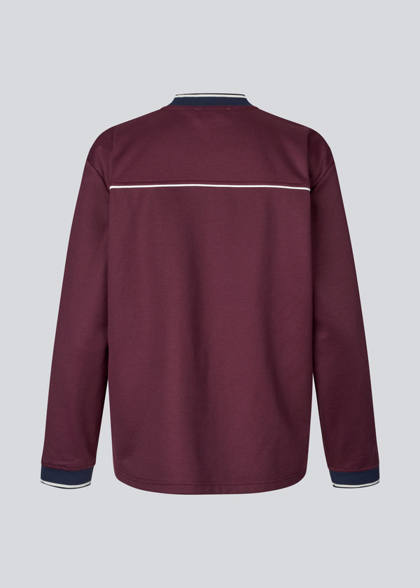 Mørkerød utopiamd LS t-shirt