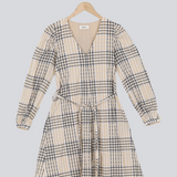 Modström Preloved Taia dress - Powder Check