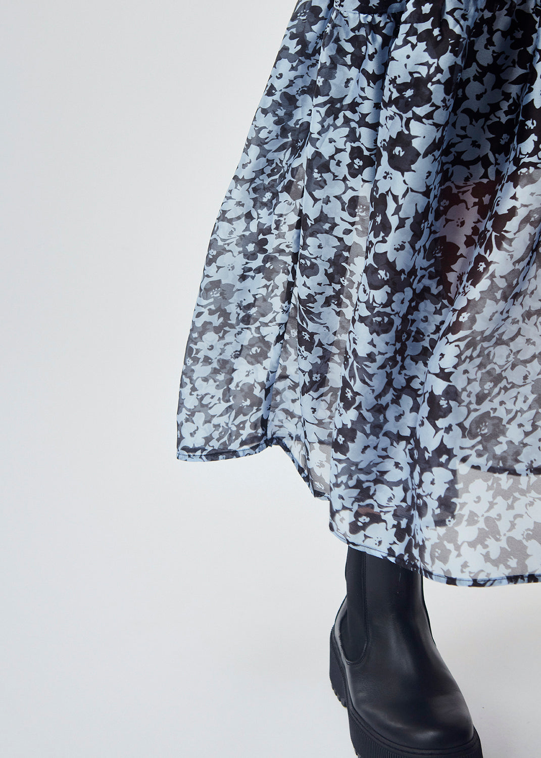 Modström Preloved Honny print dress - Buttercup Blue