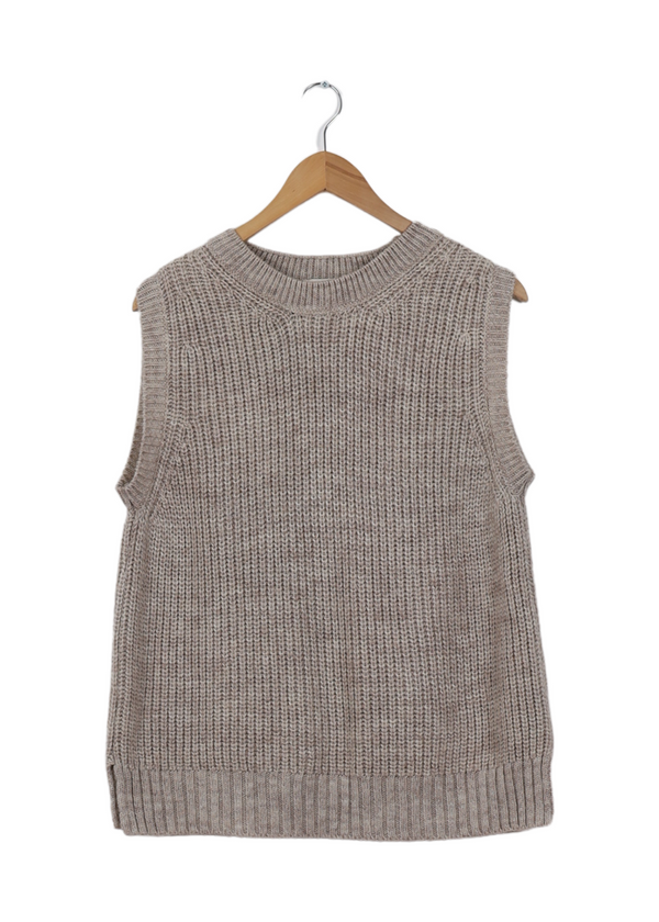 Modström Preloved Timme vest - Light Grey Melange