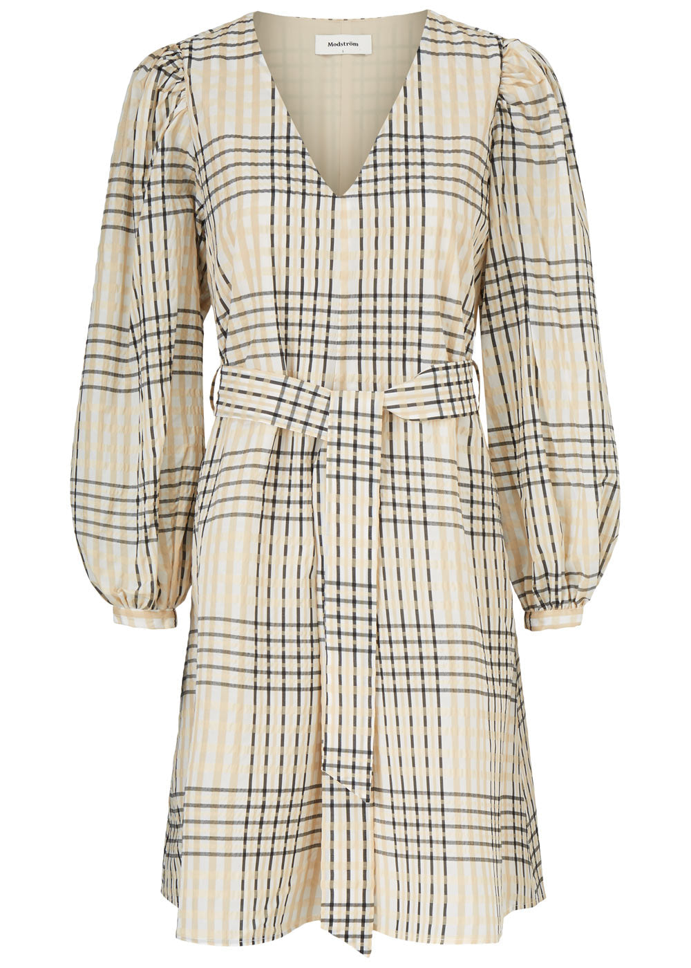 Modström Preloved Taia dress - Powder Check