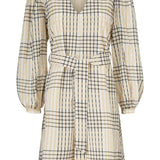 Modström Preloved Taia dress - Powder Check