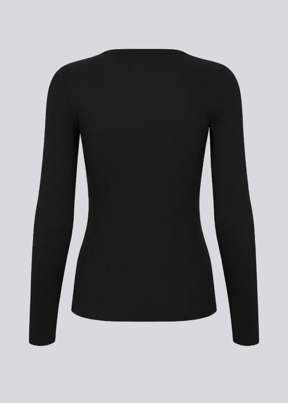 Lækker basic sort t-shirt i en blød bomuldsrib med stretch. Igormd short t-shirt har en tætsiddende pasform med korte ærmer.