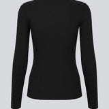 Lækker basic sort t-shirt i en blød bomuldsrib med stretch. Igormd short t-shirt har en tætsiddende pasform med korte ærmer.