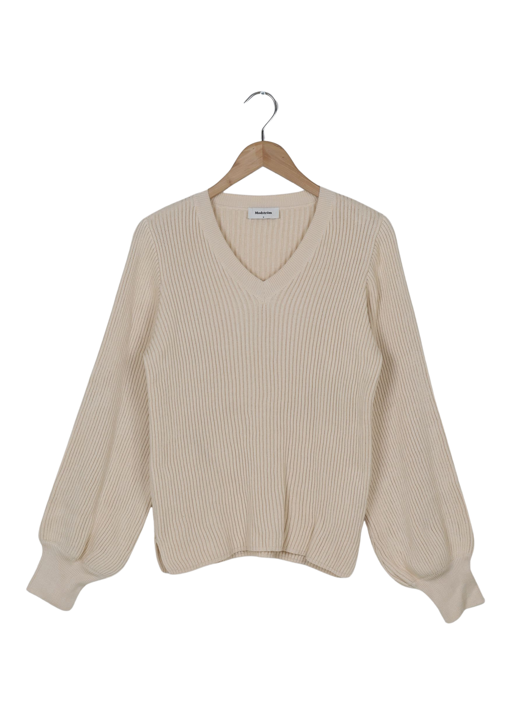 Modström Preloved Luca v-neck - Off White