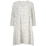 Modström Preloved Richie print dress, varen er en brugt style - Off White Dot