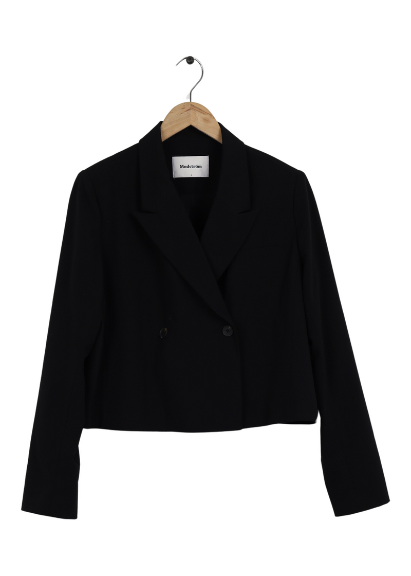 Modström Preloved AnkerMD short blazer - Black