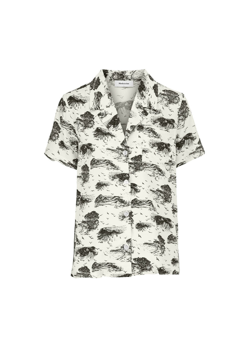 Modström Preloved Ivar print shirt  - Shore
