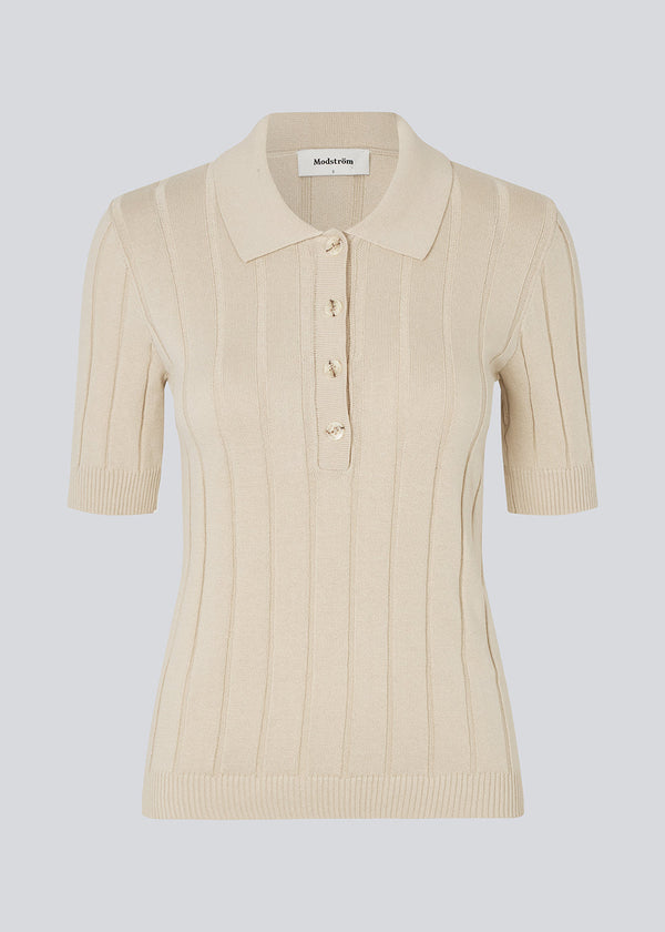 Modström Preloved Toniamd SS polo - Summer Sand
