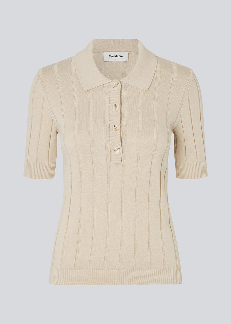 Modström Preloved Toniamd SS polo - Summer Sand