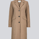 Modström Preloved Pamela coat - Brown Sugar - Brown sugar