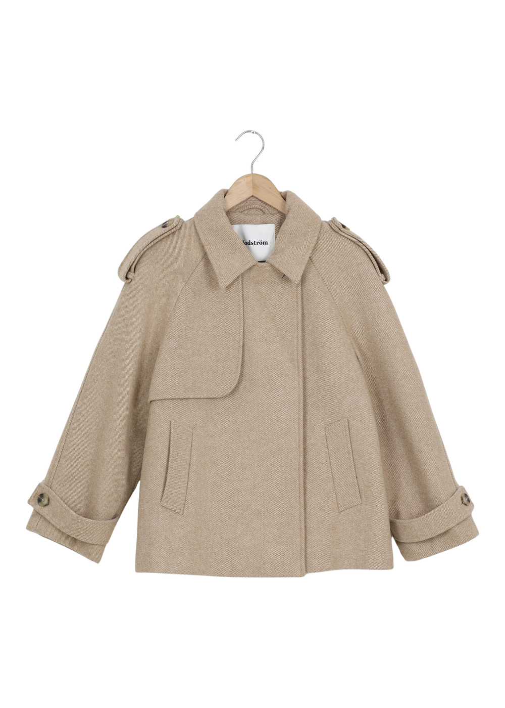 Modström Preloved EsmundMD twill jacket - Beige Twill Melange