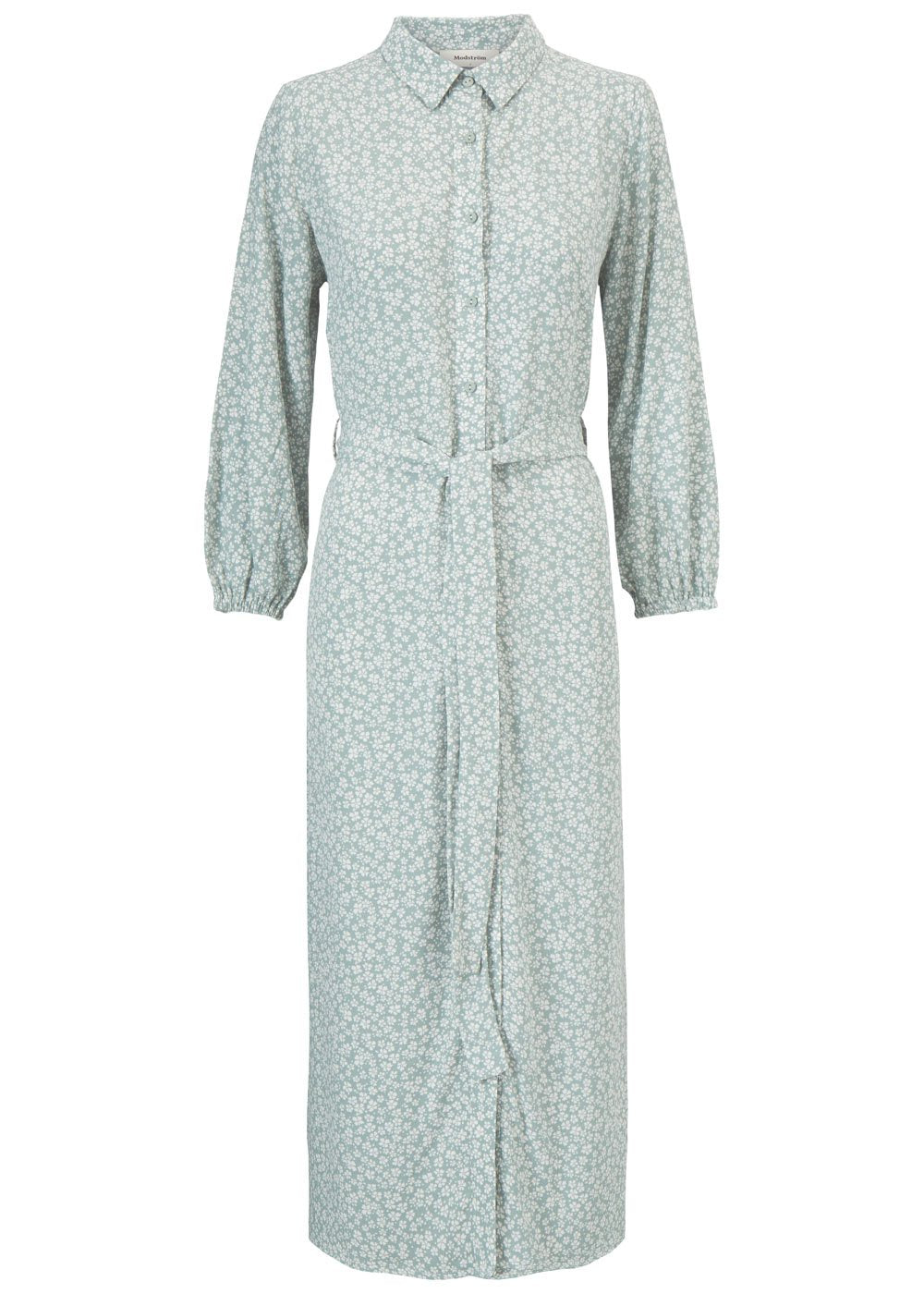 Modström Preloved Teddy print dress - Sage bloom