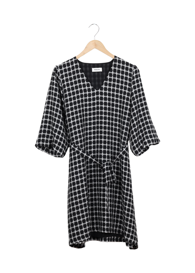 Modström Preloved Evita dress - Black Check