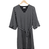 Modström Preloved Evita dress - Black Check