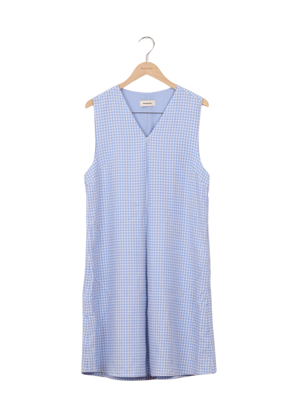 Modström Preloved RimmeMD dress - Light blue check