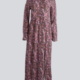Modström Preloved Solero print dress, varen er en brugt style - Purple snake
