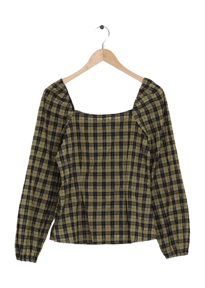 Modström Preloved Truly top - Black Khaki Check