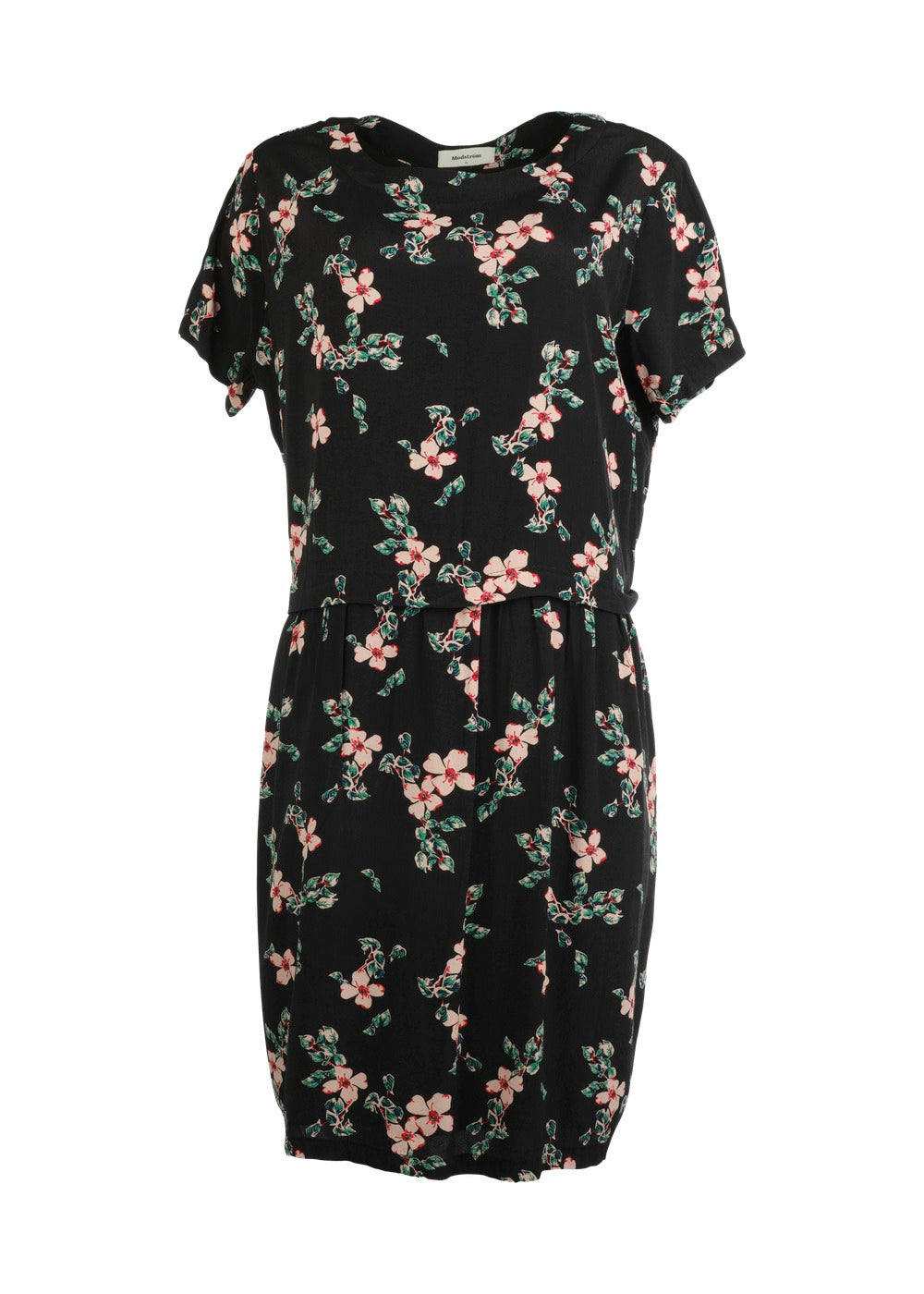 Modström Preloved Tassel print dress, varen er en brugt style - Black bloom