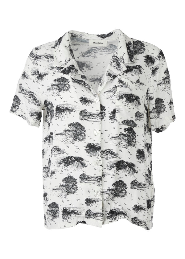 Modström Preloved - Ivar print shirt, varen er en brugt style