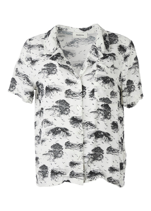 Modström Preloved - Ivar print shirt, varen er en brugt style
