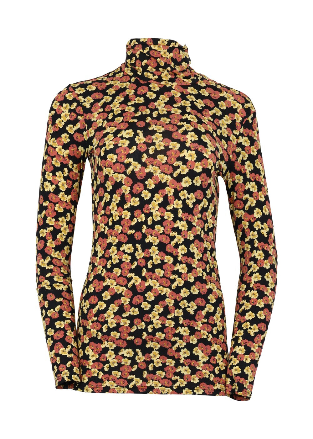 Modström Preloved Alex print rollneck, varen er en brugt style - Flower mix