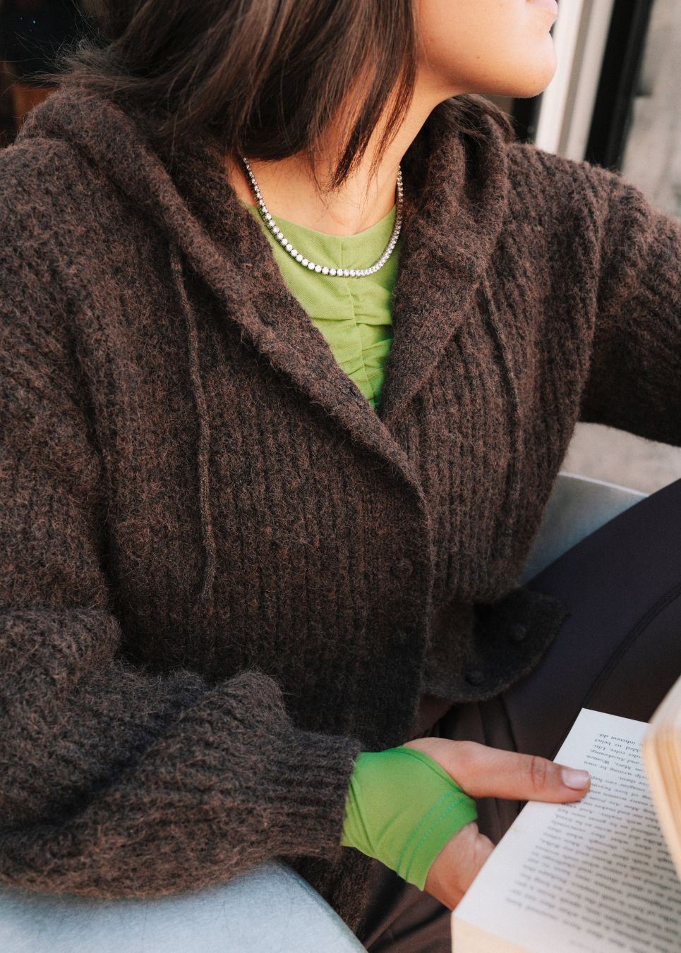 Prudencemd cardigan - Seal Brown