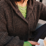 Prudencemd cardigan - Seal Brown