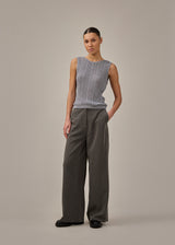 KristenMD top - Silver Grey