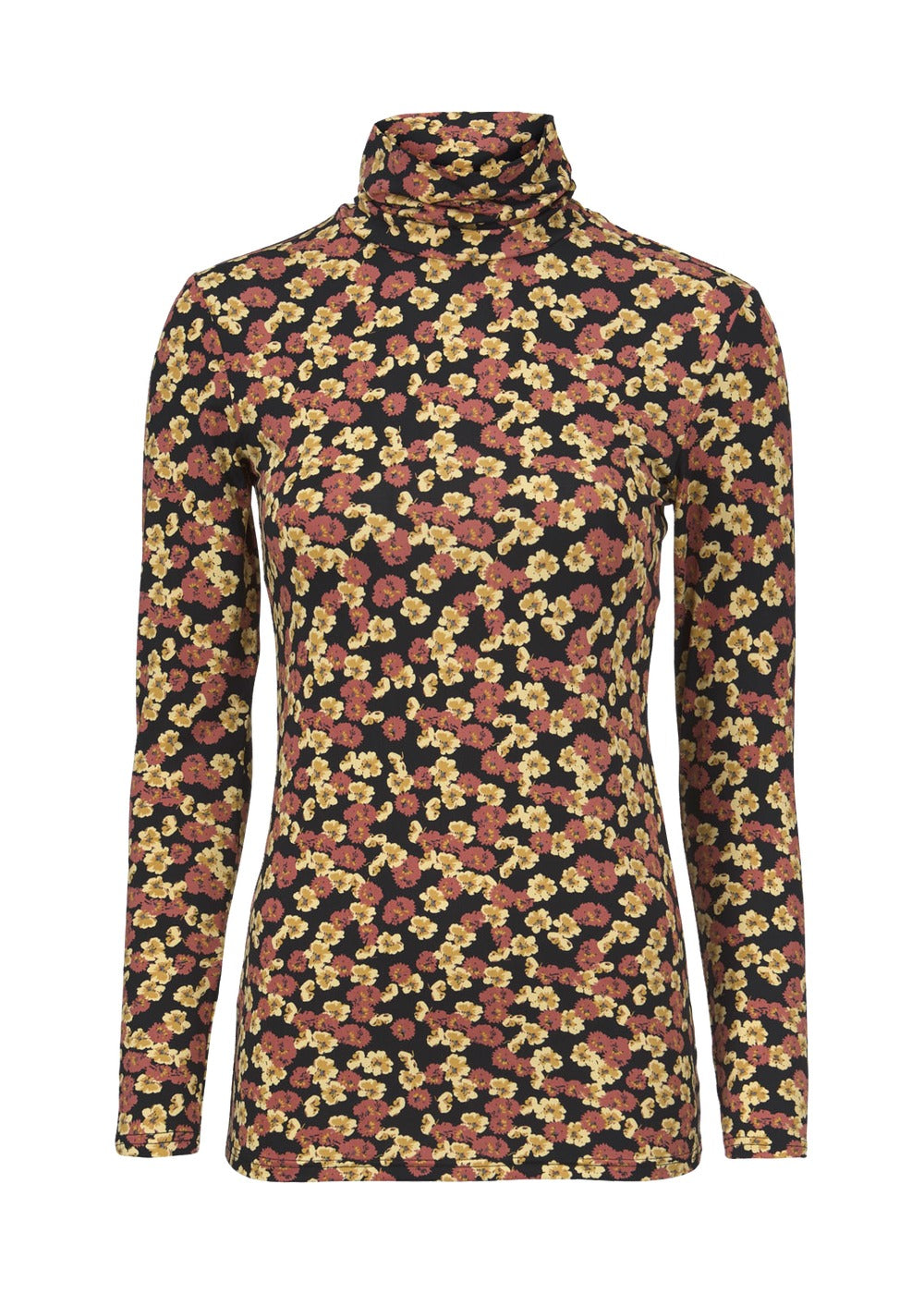 Modström Preloved Alex print rollneck, varen er en brugt style - Flower mix