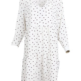 Modström Preloved Richie print dress, varen er en brugt style - Off White Dot
