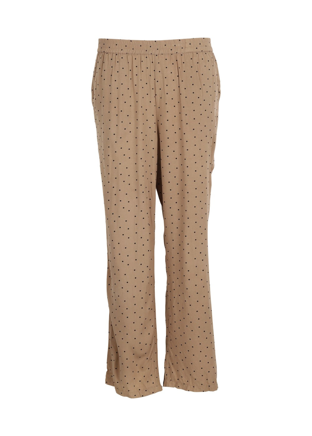 Modström Preloved Talle print pants, varen er en brugt style - Camel Polka