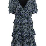 Modström Preloved Earl print dress, varen er en brugt style - Blue Mini Floral