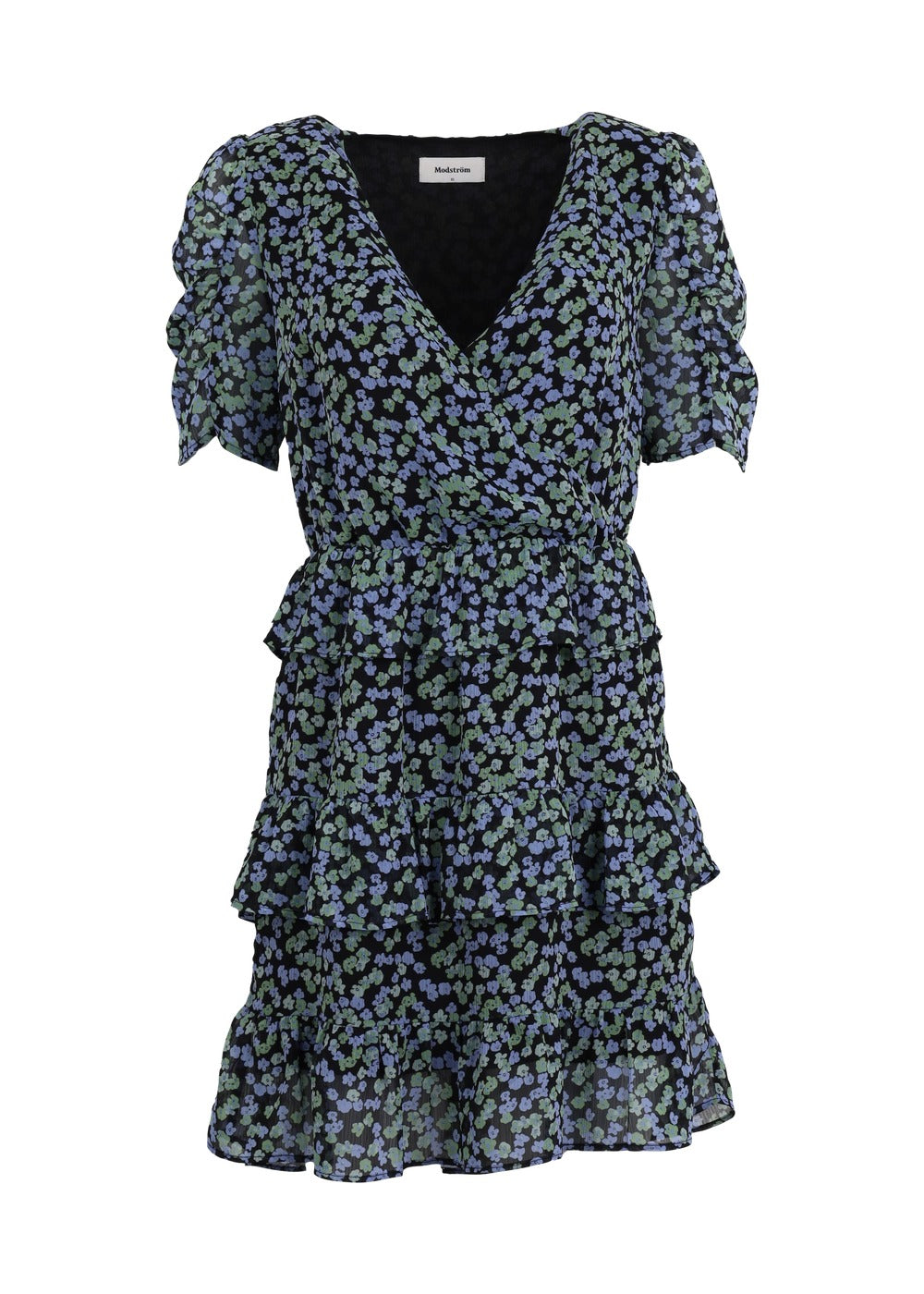 Modström Preloved Earl print dress, varen er en brugt style - Blue Mini Floral