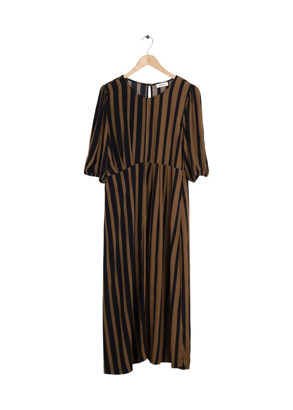 Modström Preloved AliciaMD print dress - Bold Sienna Stripe