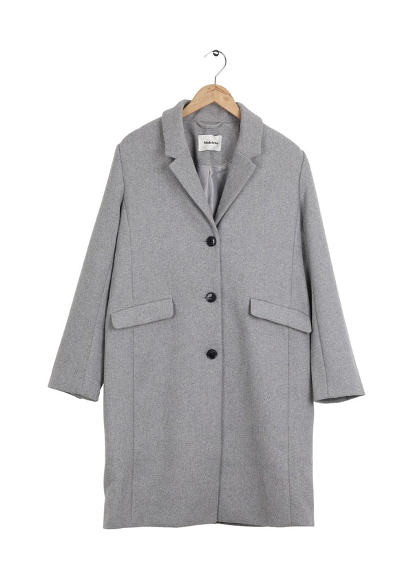 Modström Preloved Pamela coat - Grey Melange