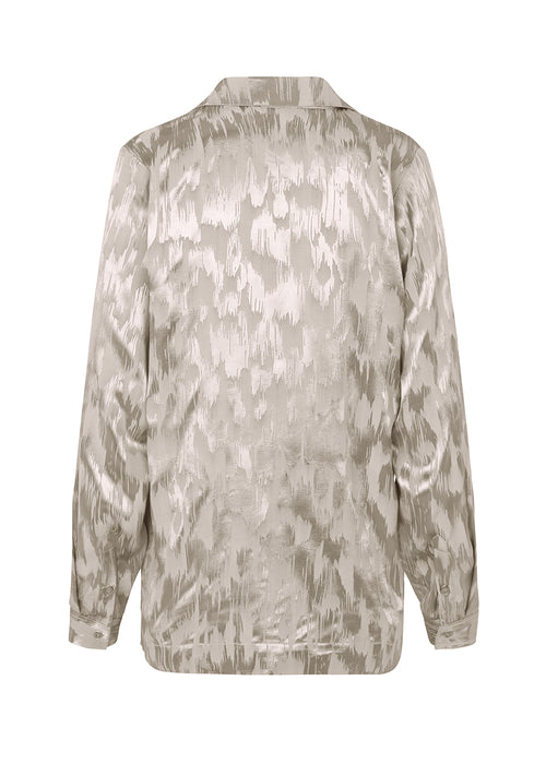 Pyjamas-inspireret skjorte i grå i mønstret satin. AbigaleMD shirt har en afslappet pasform med resortkrave og lange ærmer. Kan sammensættes med de matchende bukser.  Køb matchende bukser: AbigaleMD pants, i samme farve, for at fuldende looket.