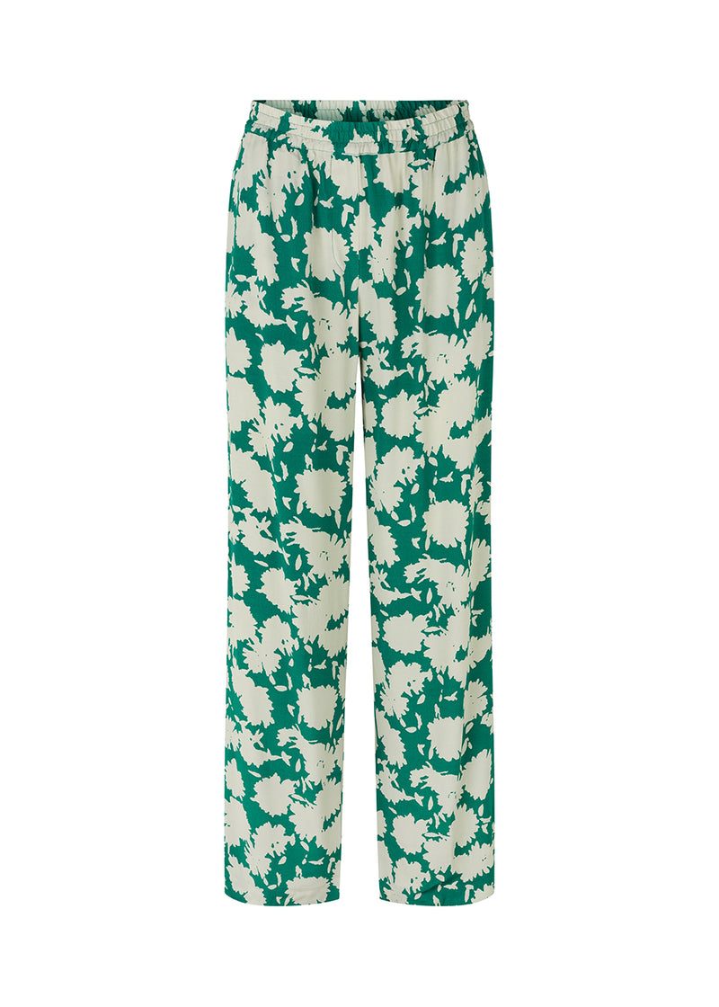 Bukser i kvalitet af EcoVero viskose og blomsterprint. AllisonMD print pants har lige, vide ben og en mellemhøj talje med beklædt elastik. Gennemfør looket med den matchende skjorte: AllisonMD print shirt, i samme farve og print.