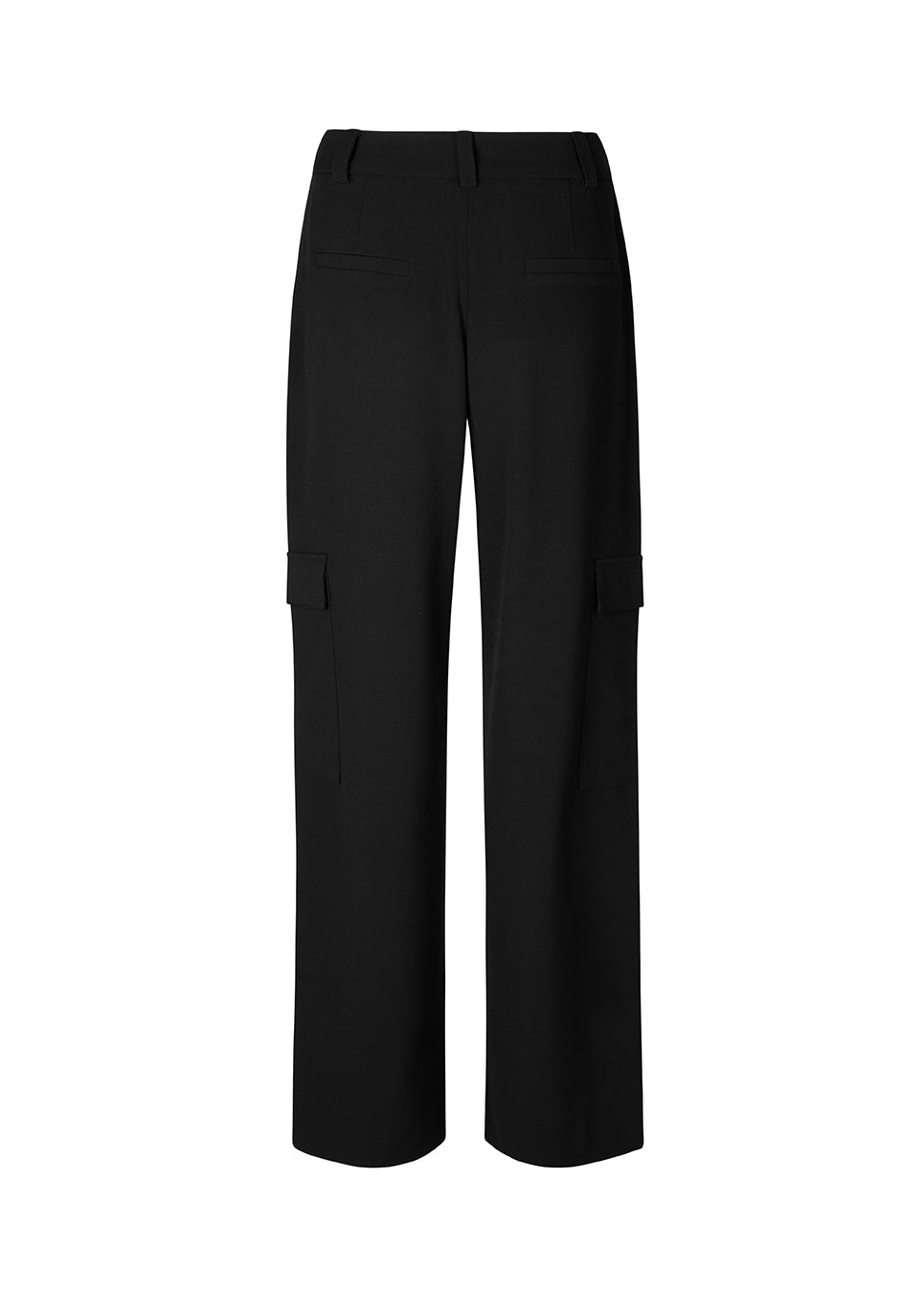 Bukser med brede ben i en afslappet pasform. AnkerMD pocket pants har knaplukning og gylp, dobbeltplisseringer foran og to store lommer på benene.