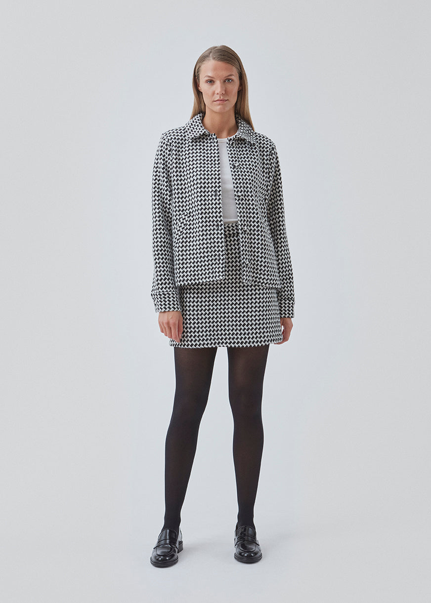 BadiaMD jacket - Black White Check