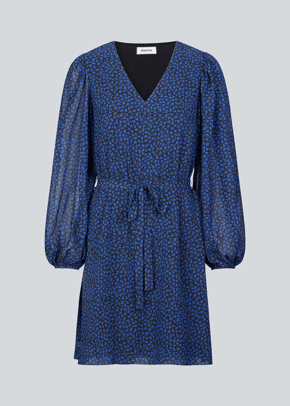 Kort kjole i blomsterprintet: little heartleaf, af en mere ansvarlig kvalitet. BaoMD print dress har v-udskæring ved halsen, lange ballonærmer samt bindebånd i taljen. Med for.