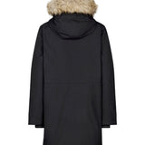 Teknisk jakke med for af dun. BaseMD jacket har justerbar hætte med kunstpels, store, påsyede forlommer og paspoleret brystlomme, samt lange ærmer med ribkant inderst.
