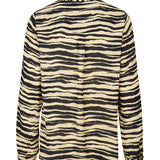 Skjorte i kvalitet af genanvendte materialer. BeckyMD print shirt har en afslappet pasform med brede ærmer med manchet, skjortekrave og knapper fortil.