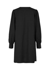 Minikjole i sort med lange, voluminøse ballonærmer med bred manchet. BisouMD dress har v-udskæring i halsen og en afslappet, A-formet silhuet.