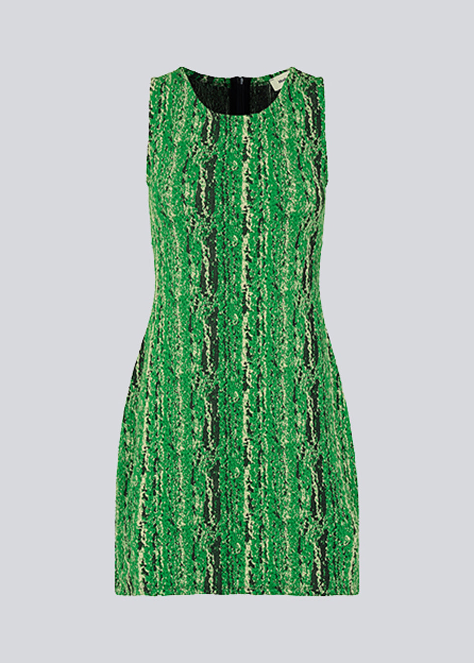 Figursyet kjole uden ærmer med længde til midt på lårerne. CorbyMD dress er fremstillet i en blød og stretchy kvalitet med print. Skjult lynlås bagpå.