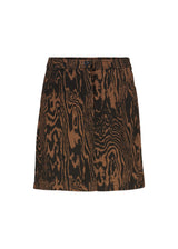 Mateo print skirt - Pecan Wood
