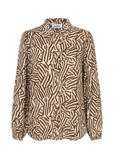 Nation print shirt - Graphic Grid